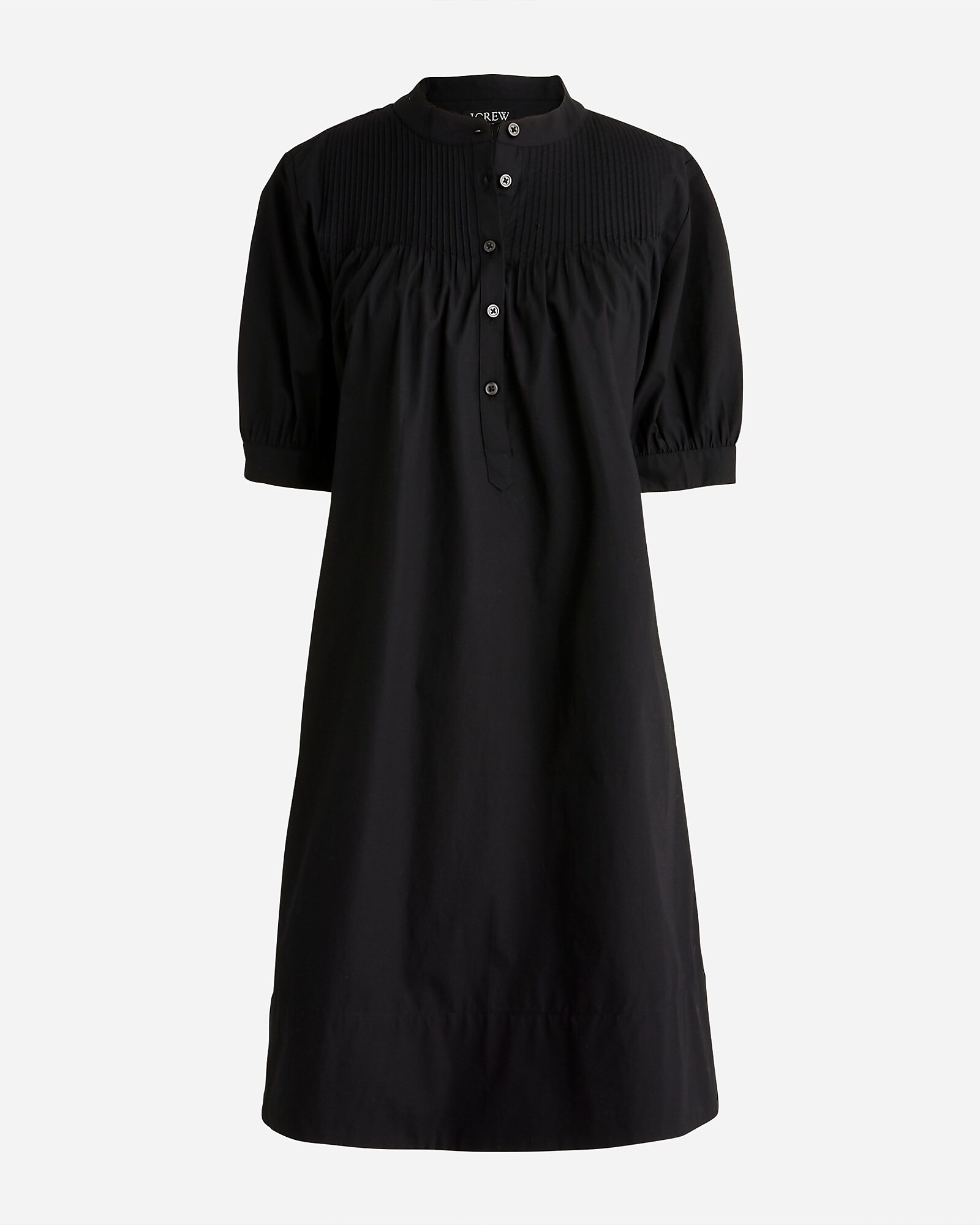 Short-sleeve mini shirtdress in cotton poplin | J. Crew US