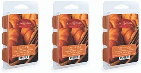 3 Pack CANDLE WARMERS ETC Soy Wax Blend Classic Fragrance 2.5 oz Wax Fragrance Melt Tart, Pumpkin... | Amazon (US)