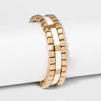 Matte Spray Cube Stretch Bracelet Set - Universal Thread™ | Target