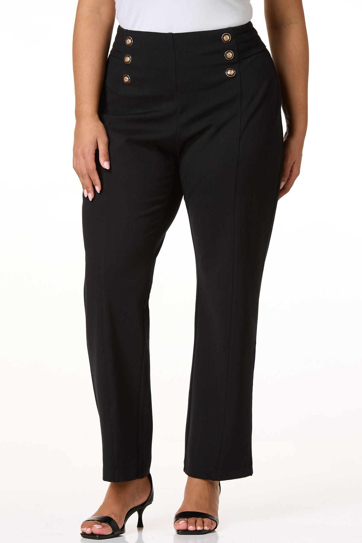 Plus Size Ponte Sailor Pants | Cato Fashions