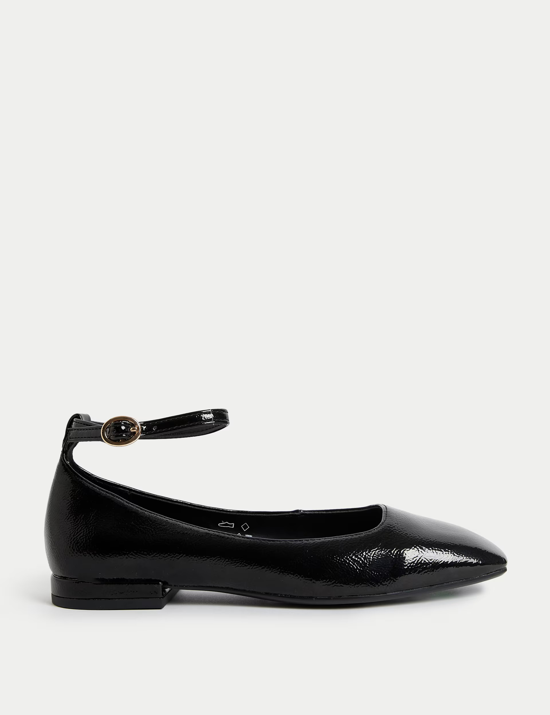 Patent Ankle Strap Flat Ballet Pumps | Marks & Spencer (UK)