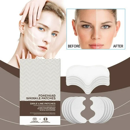 KeirineCC Forehead Wrinkle Patches - Anti Wrinkle Facial Patches for Face Overnight to Smooth Fine Lines Silicone Face Patches for Wrinkles to Reduce Frown and Smile Lines Forehead Wrinkles Treatment | Walmart (US)