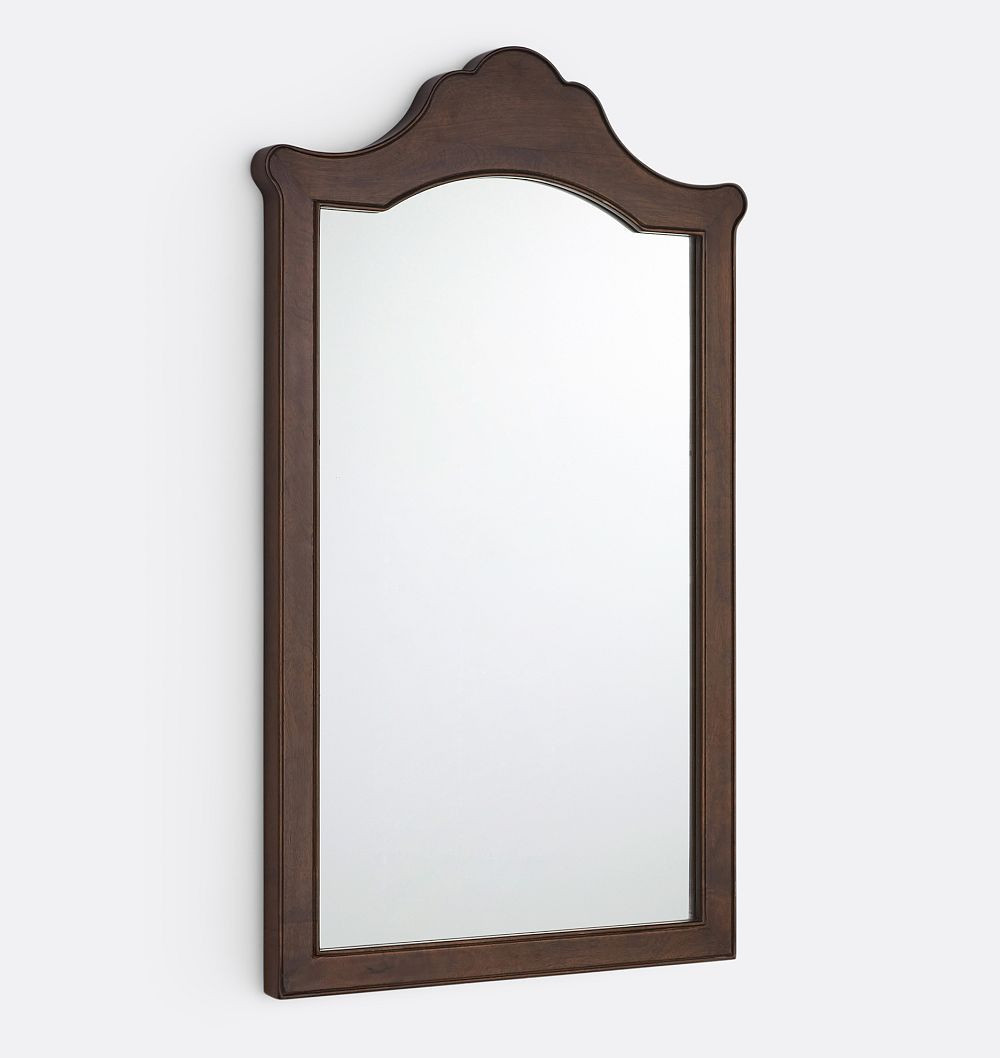 Lucielle Wood Frame Mirror, 25"" x 42"" - Espresso | Rejuvenation