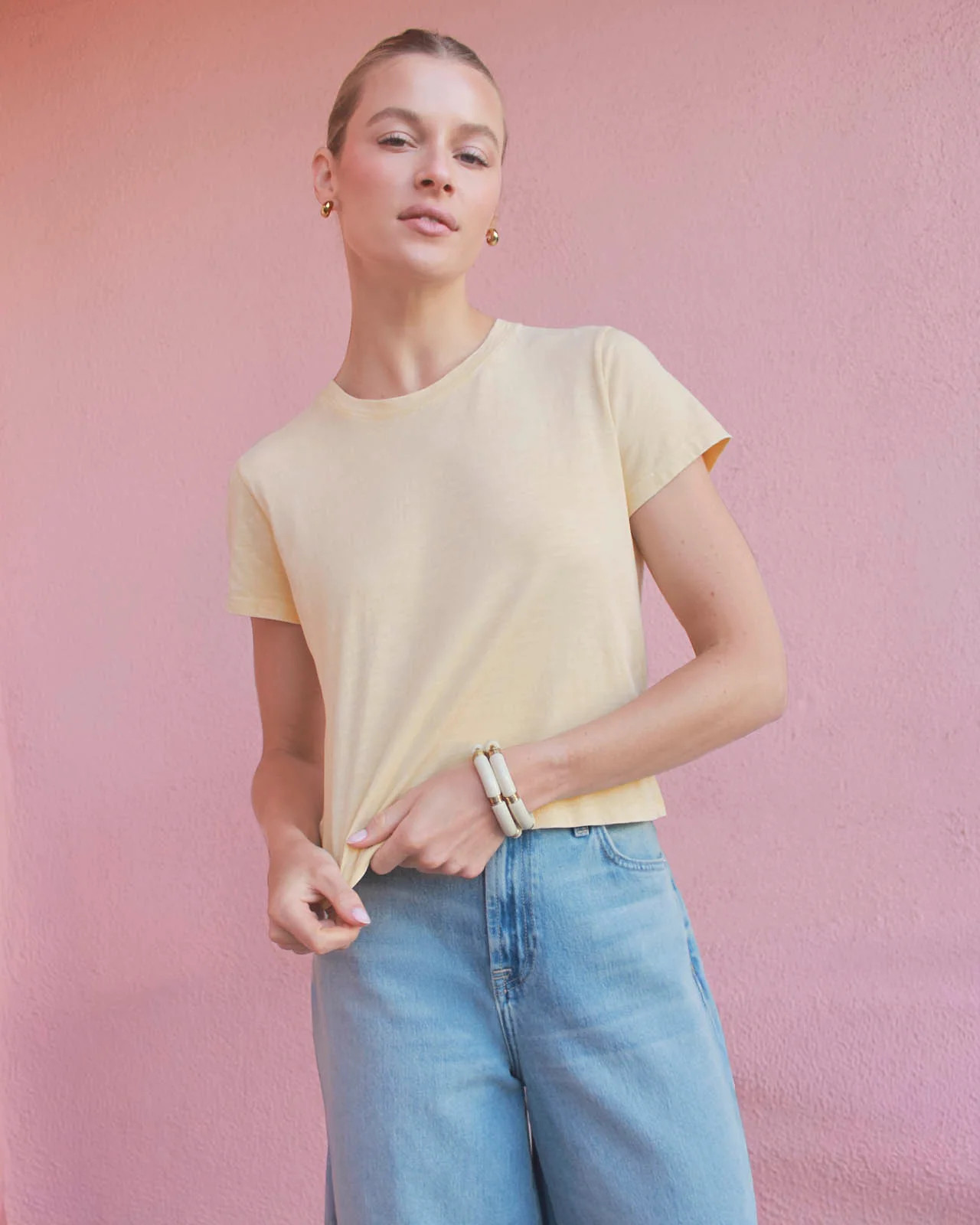 Splendid - Louisa Short Sleeve Tee - Perfect Blue | Splendid