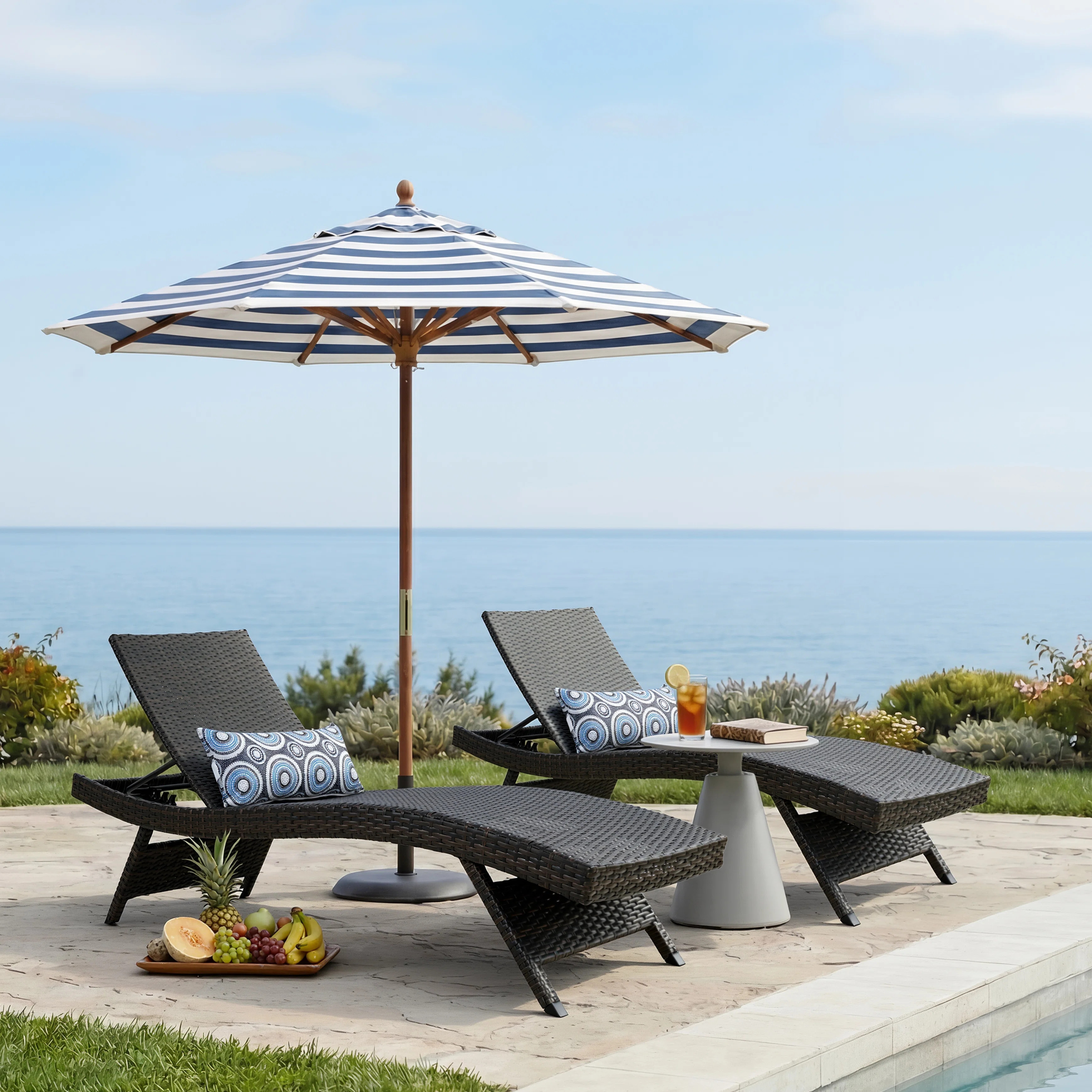 Ozellar All Weather Outdoor Wicker Chaise Lounge | Wayfair North America