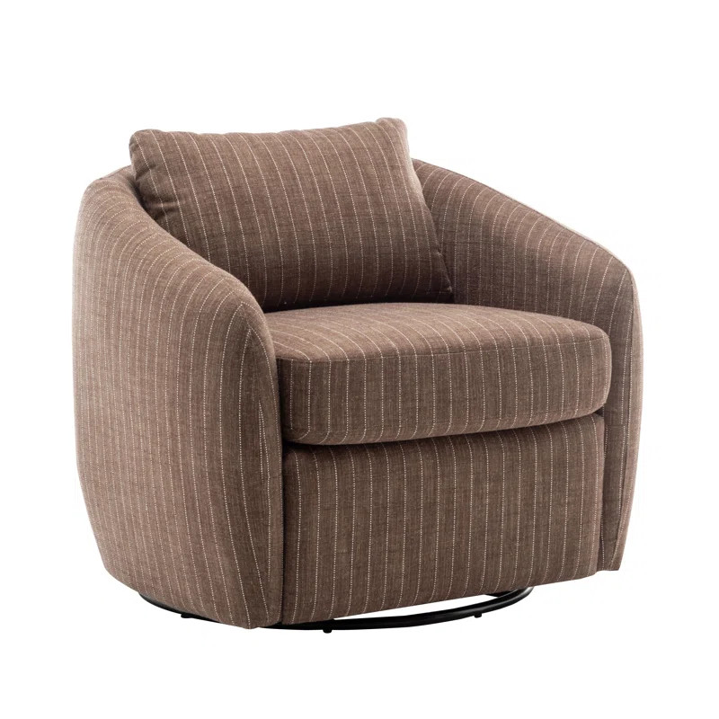 Balvir Upholstered Swivel Barrel Chair | Wayfair North America