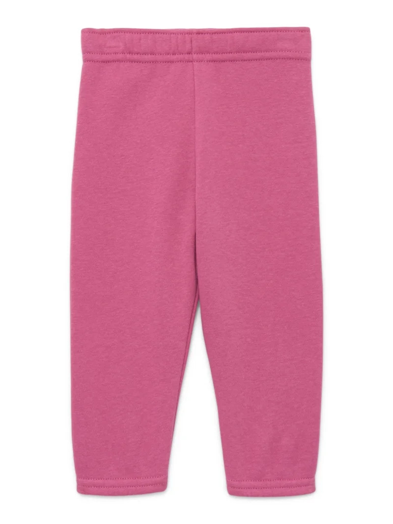 Garanimals Baby Girls Fleece Joggers, Sizes 6M-24M | Walmart (US)