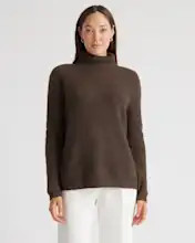 Mongolian Cashmere Fisherman Turtleneck Sweater | Quince