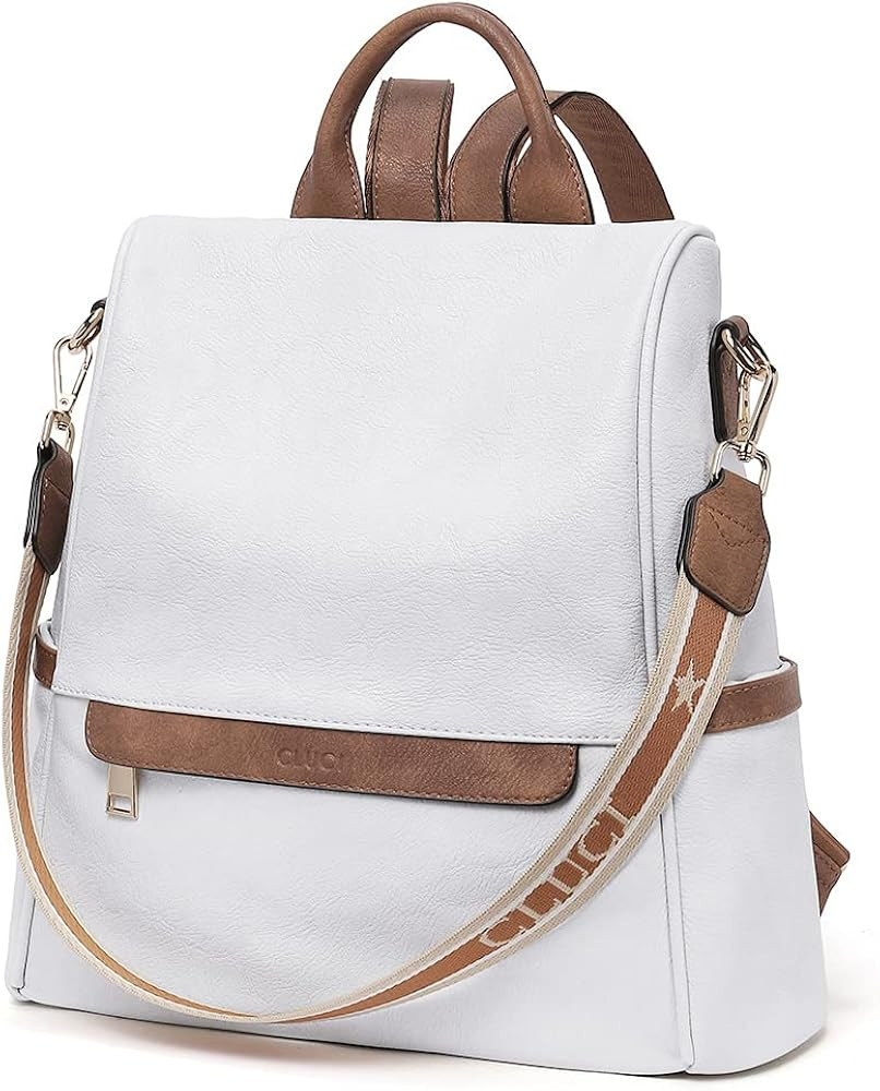 CLUCI Womens Backpack Purse Fashion Leather Ladies Travel Large Designer Convertible Shoulder Bag... | Amazon (US)