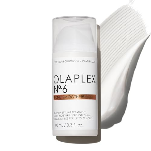 Olaplex Nº. 6 Bond Smoother: Leave-In Styling Treatment | Smooths, Conditions, & Strengthens | Frizz Control for Up to 72 Hours | For Coily, Curly, Straight, and Wavy, 100 mL / 3.3 Fl Oz | Amazon (US)