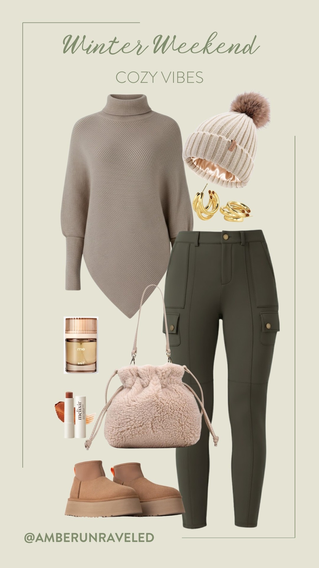 Feeling the winter breeze, but you want a stylish yet laidback outfit? Wear this high-neck sweater with an asymmetrical hem and pair it with some relaxed boot cargo pants and UGG dipper boots!

winter wardrobe, closet staples, cozy vibes, weekend outfit, cold weather accessories, fashion inspo, scent of the day, errands day

#LTKU #LTKFindsUnder50 #LTKSeasonal