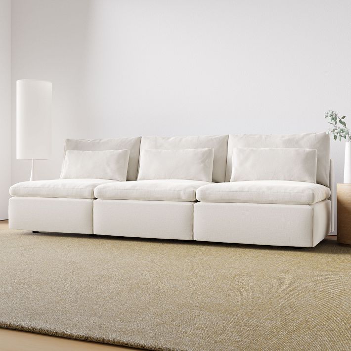 Harmony Modular Armless Sofa (70"–105") | West Elm (US)