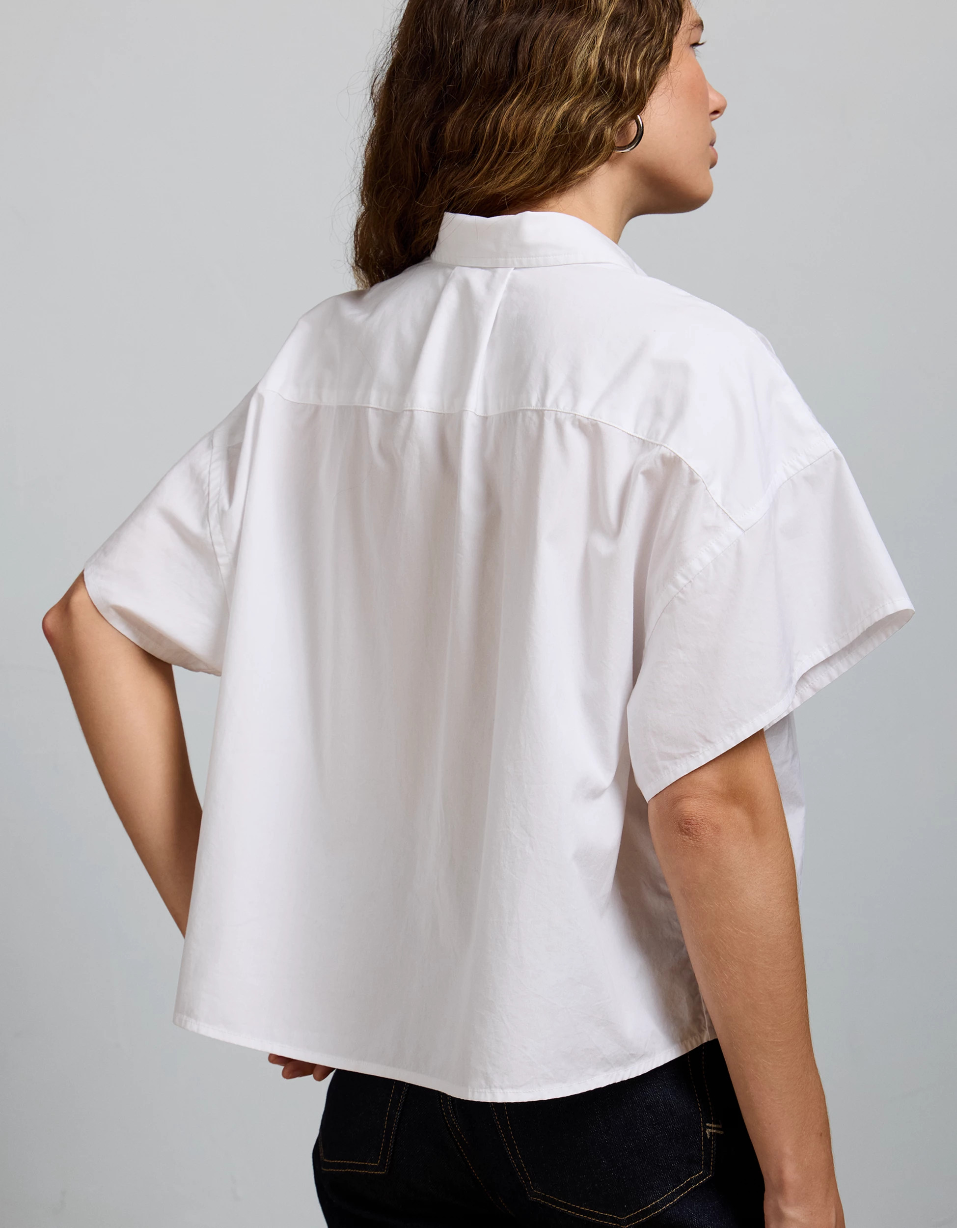 AE77 Short Sleeve Poplin Shirt | American Eagle Outfitters (US & CA)