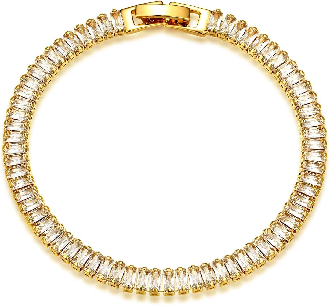 MEVECCO Bracelet for Women 14K Gold Plated Dainty Chain Simple Jewelry Cute Handmade Minimalist f... | Amazon (US)