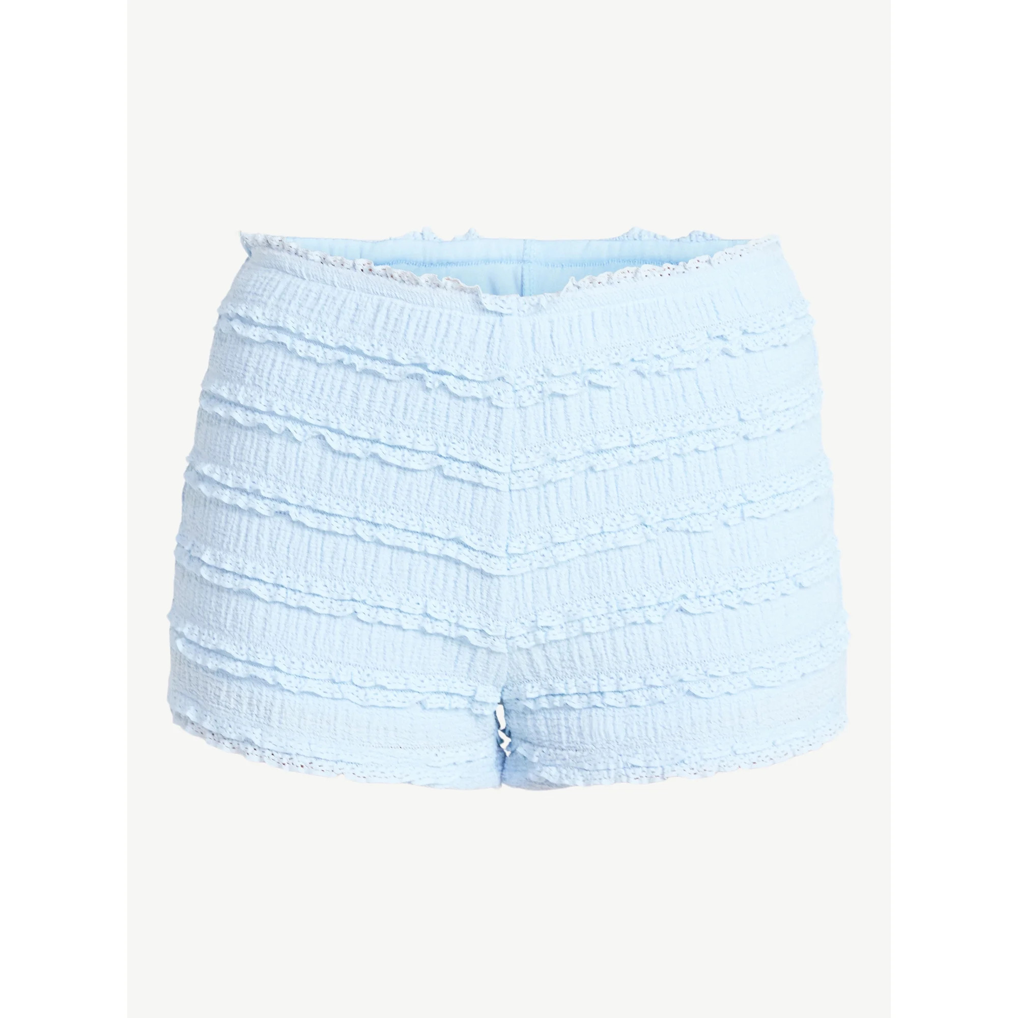 No Boundaries Ruffled Lace Bloomer Shorts, 2'' Inseam, Women's XXS-XXL | Walmart (US)