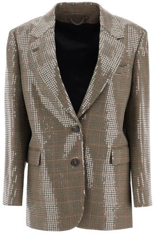 GOLDEN GOOSE houndstooth blazer with sequins | Residenza725 US