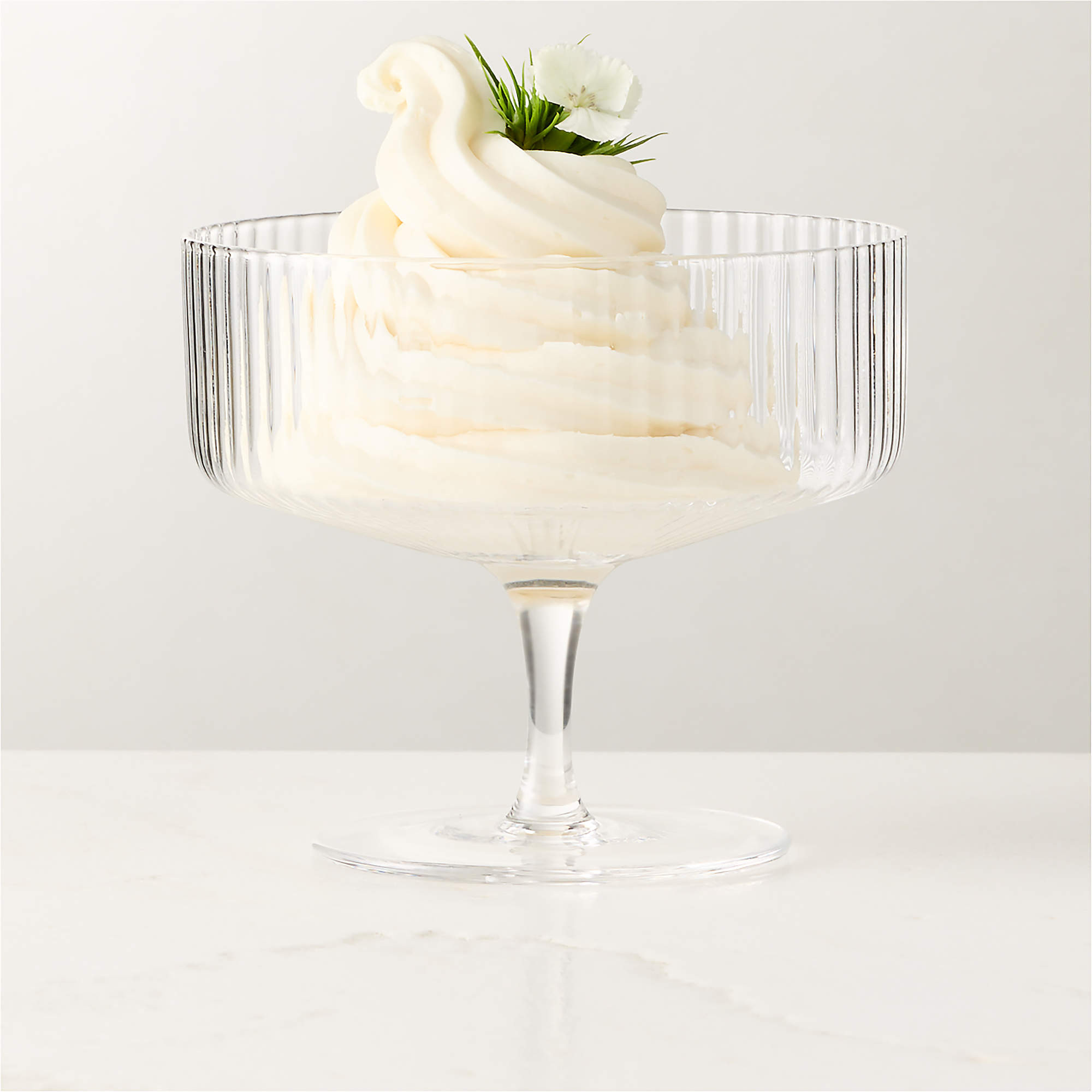 Eve Coupe Dessert Glass + Reviews | CB2 | CB2