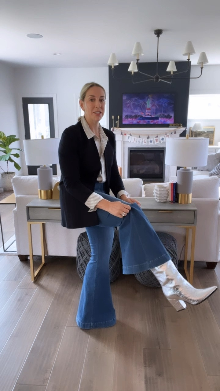 Nordstrom Anniversary Sale 
NSale

Styling the very trendy silver boot trend. Pair these boots with your classic items for an unexpected twist. They are neutral, so don’t think too much about what you’re pairing with them.  

Frame Flare jeans 
Frame silk shirt
Black blazer
Chic style
Fall style
How to style
NSale still in stock 



Silver Boot Trend

How to style silver boots 


#LTKxNSale #LTKStyleTip #LTKSummerSales