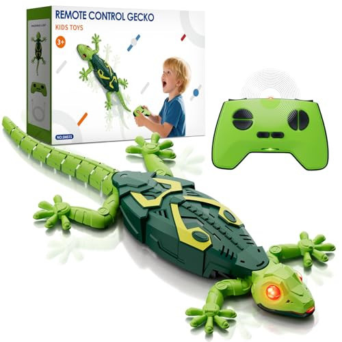 HYES Wall Crawler Gecko, Remote Control Robot Toys, Rechargeable RC Animals Toy, Realistic Wall Crawling Halloween Birthday Gifts for Boys Girls Ages 4-8 6-8 | Amazon (US)