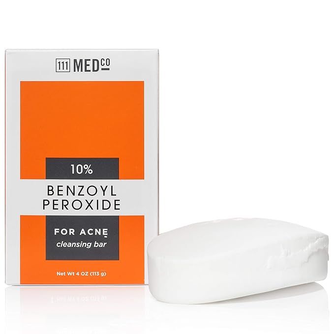 111MedCo 10% Benzoyl Peroxide Acne 4oz. Soap Bar | Amazon (US)