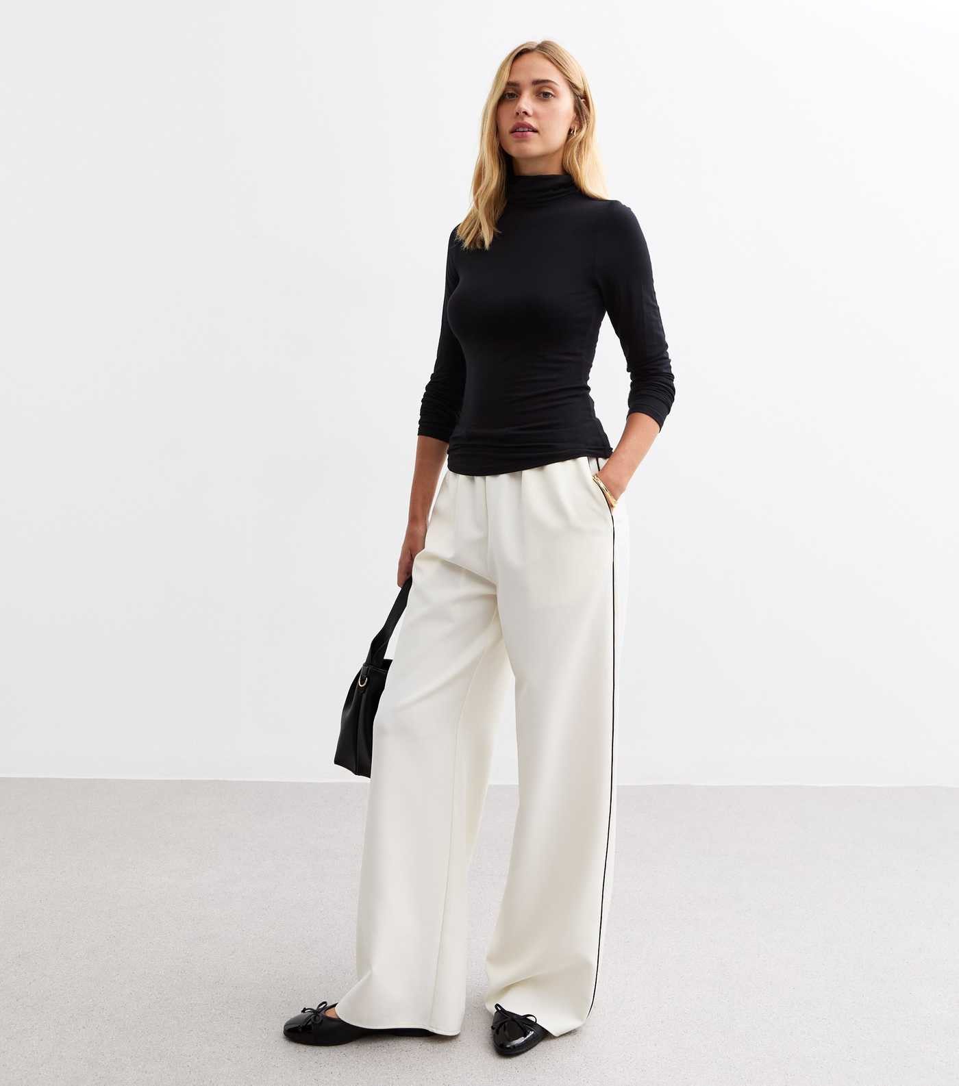 Black Long Sleeve Roll Neck Top | New Look | New Look (UK)