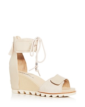 Sorel Women's Joanie Leather & Suede Ankle Tie Wedge Sandals | Bloomingdale's (US)