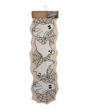 Ghosts And Webs Shaped Center Piece Table Runner | TJ Maxx