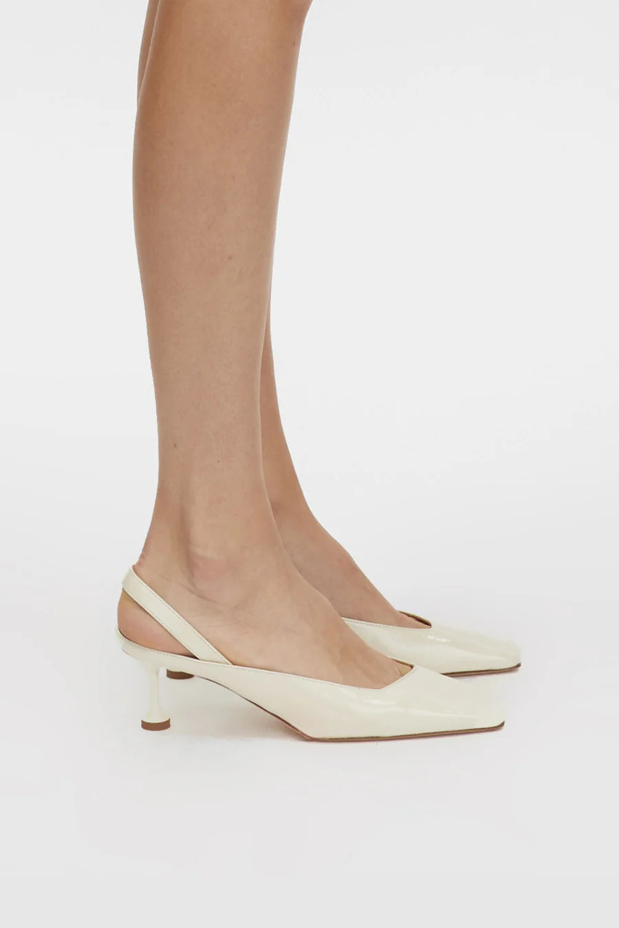 Sara Leather Kitten Heel in Cream - CAMILLA AND MARC® C&M | CAMILLA AND MARC (ANZ)