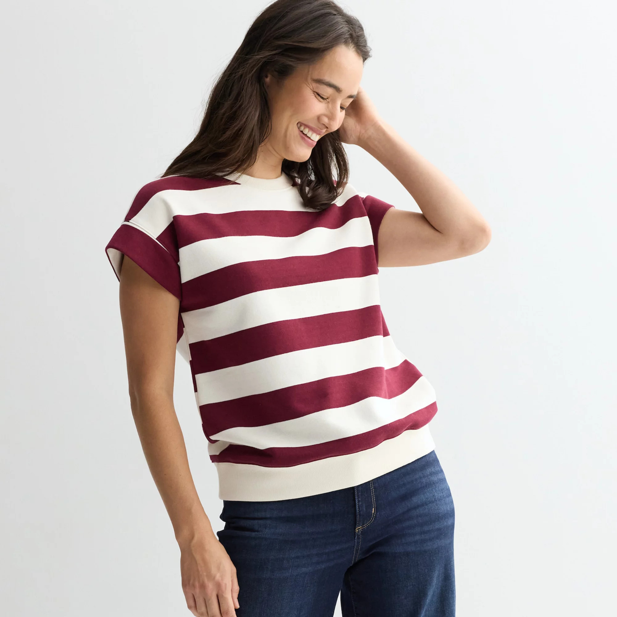 Women's Sonoma Goods For Life® French Terry Sweatshirt Tee | Kohl's