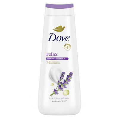 Dove Relax Body Wash - Lavender & Chamomile 24hr Lotion-Soft Skin - 20 fl oz | Target