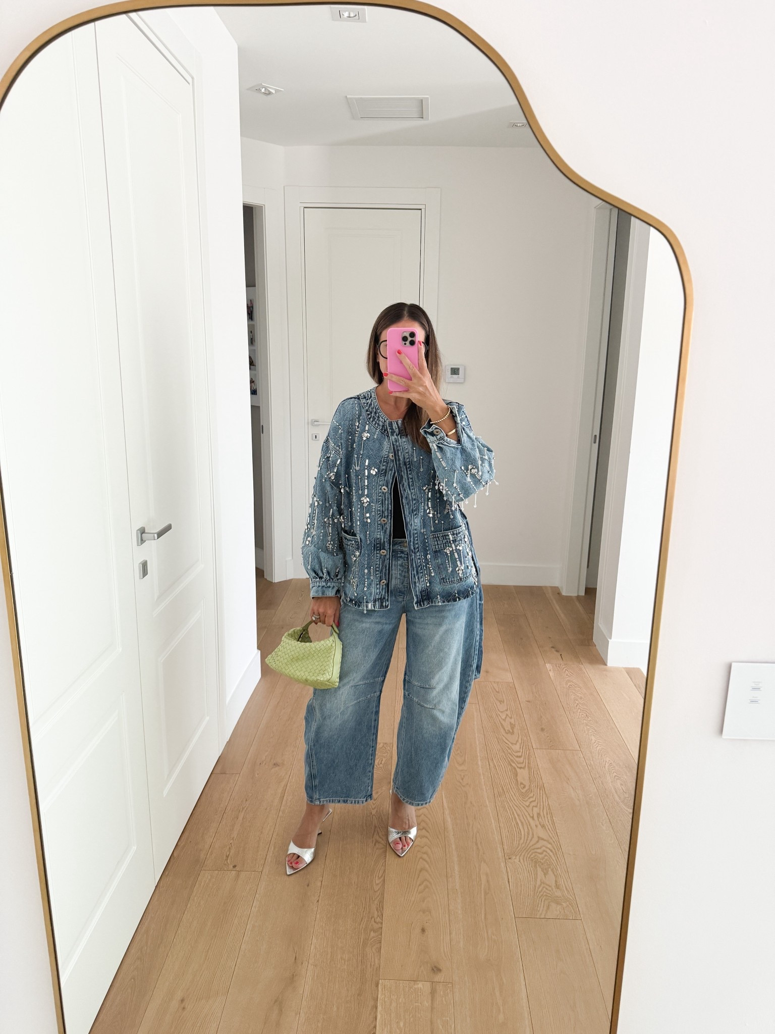 Date night and these $98 horse shoe-ish jeans on repeat! Jacket is old PatBo  

#LTKOver40 #LTKMidsize #LTKootd