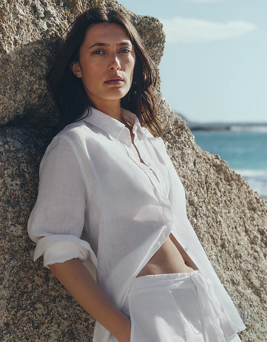 Ramie Boyfriend Shirt | Seasonal Preview | The  White Company | The White Company UK & ROW