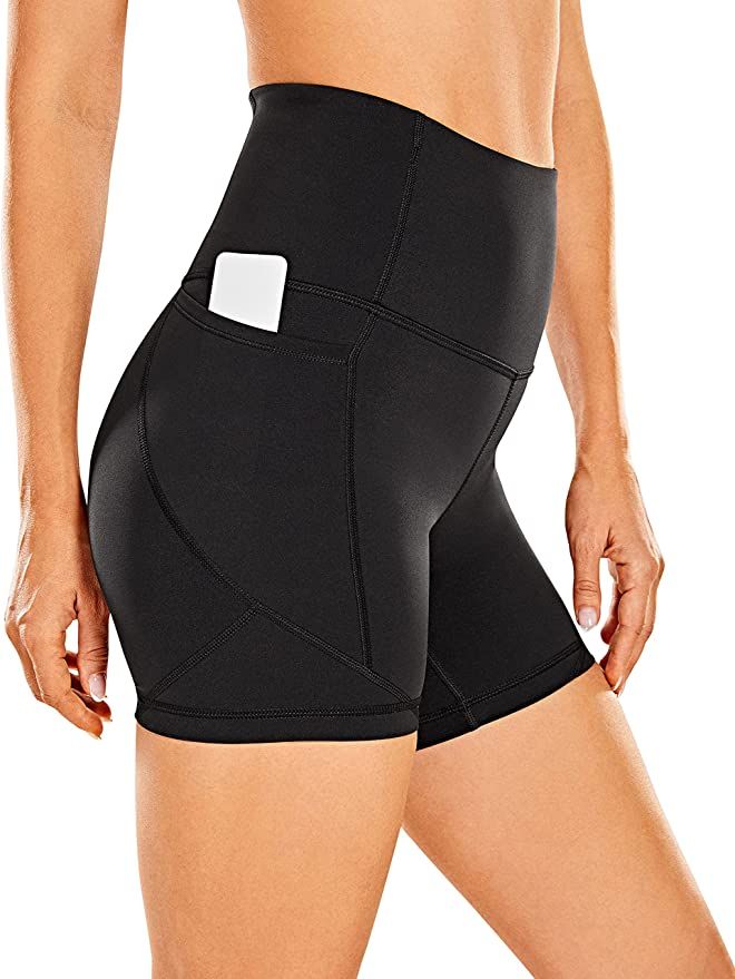 CRZ YOGA Women's Naked Feeling Biker Shorts 5 Inches - Workout for Women Athletic Yoga Shorts Tig... | Amazon (US)