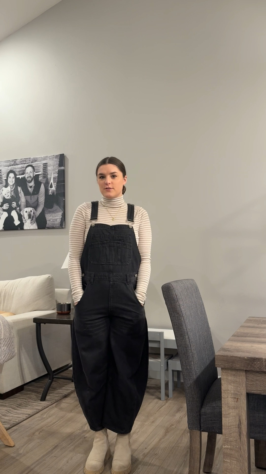 My barrel Jean overalls are still on sale for Black Friday cyber Monday! 50% off and extra 10% off with code cyber
Ends tonight!

Fit true to size, wearing XS petite 

Horseshoe jeans, gap, overalls, Ana Luisa, gold jewelry, deals, sale, winter outfit, gift guide, gifts for her, neutrals, work outfit, teacher outfit, gifts under $100 

#LTKootd #LTKGiftGuide #LTKHoliday