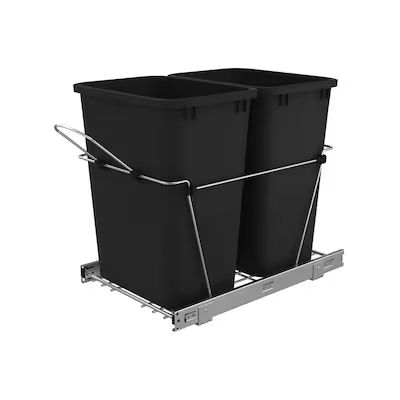 Rev-A-Shelf 35-Quart Soft Close Double Pull Out Trash Can | Lowe's
