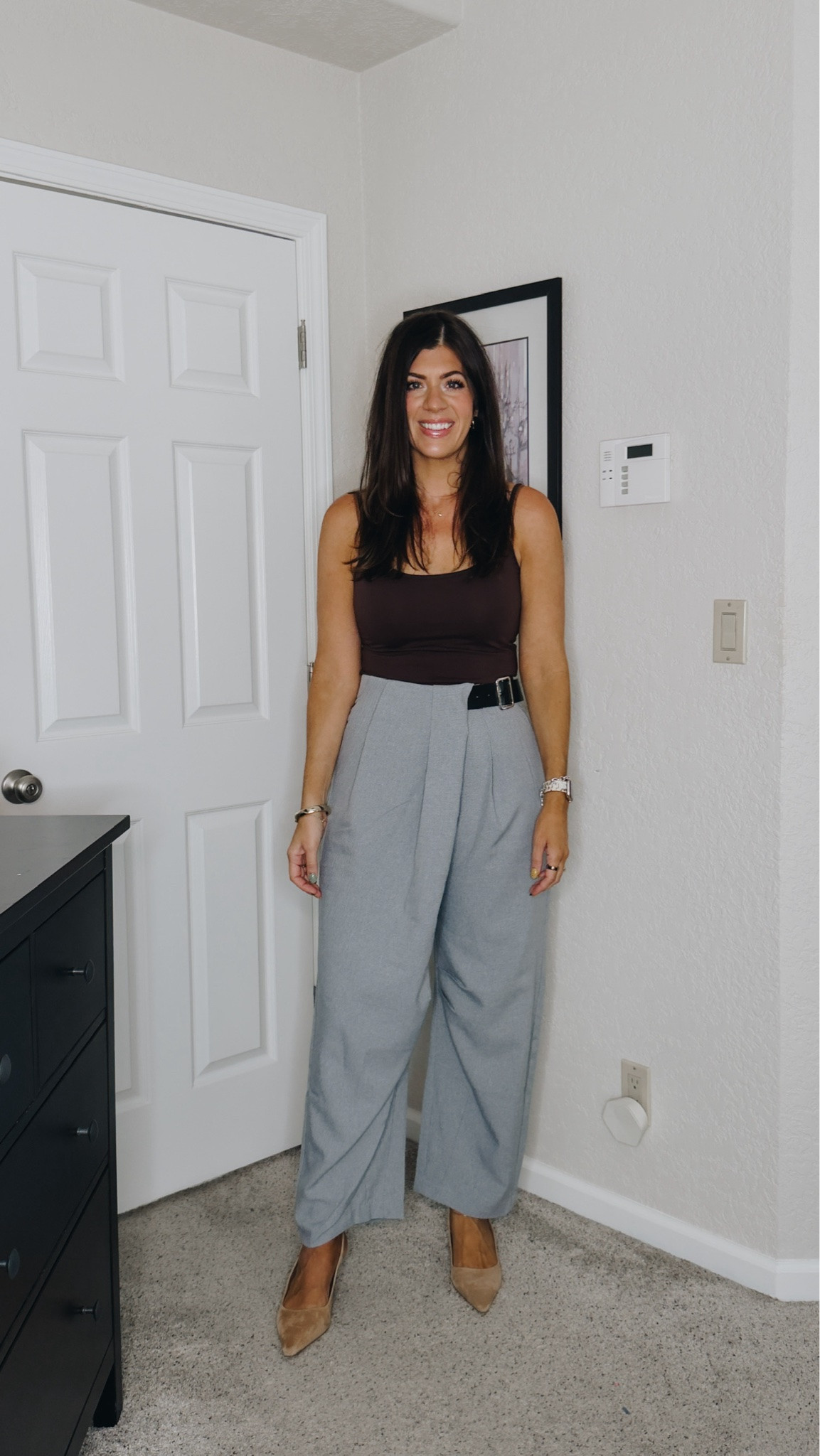 Wearing a size medium in the top and a 

Summer to fall workwear, fall workwear, office outfit, midsize workwear, business casual outfit, fall office style, work outfit ideas, transitional workwear

#LTKOver40 #LTKMidsize #LTKWorkwear