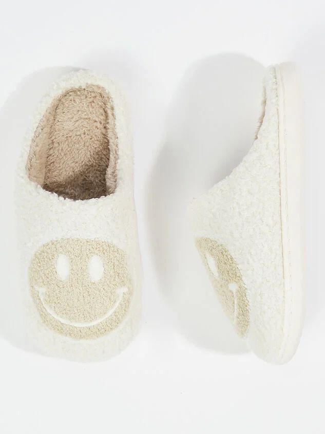 Smiley Face Slippers | Altar'd State