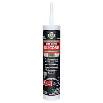 GE Supreme Silicone Kitchen and Bath, Tub and Tile 10.1-oz Clear Silicone Caulk | Lowe's