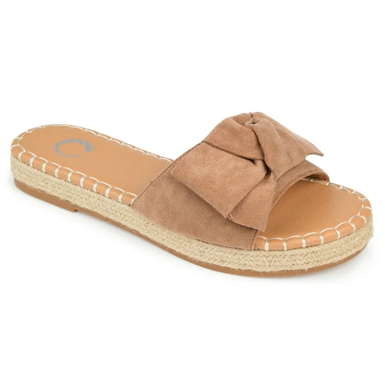 Brinley Co. Womens Tru Comfort Foam™ Knot Accent Faux Leather Sandal - Walmart.com | Walmart (US)