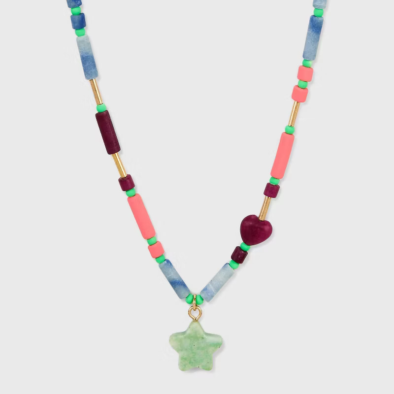 Semi-Precious Quartz Beaded Necklace - Universal Thread™ | Target