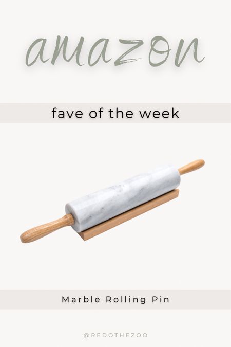 Amazon home favorite of the week! Marble rolling pin, decorative kitchen items, decorative kitchen gadgets, housewarming gift, marble gadgets, marble objects, kitchen finds, Amazon kitchen, Amazon home finds, Amazon home decor 

#LTKhome #LTKstyletip #LTKunder50