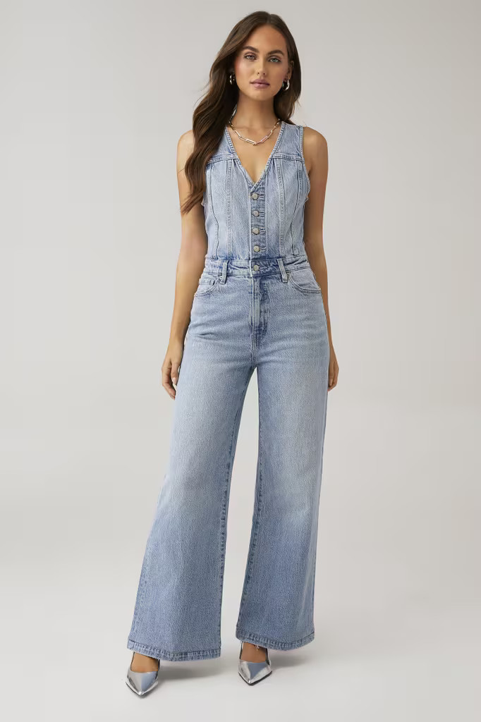 ARIA FITTED VEST JUMPSUIT | FashionPass