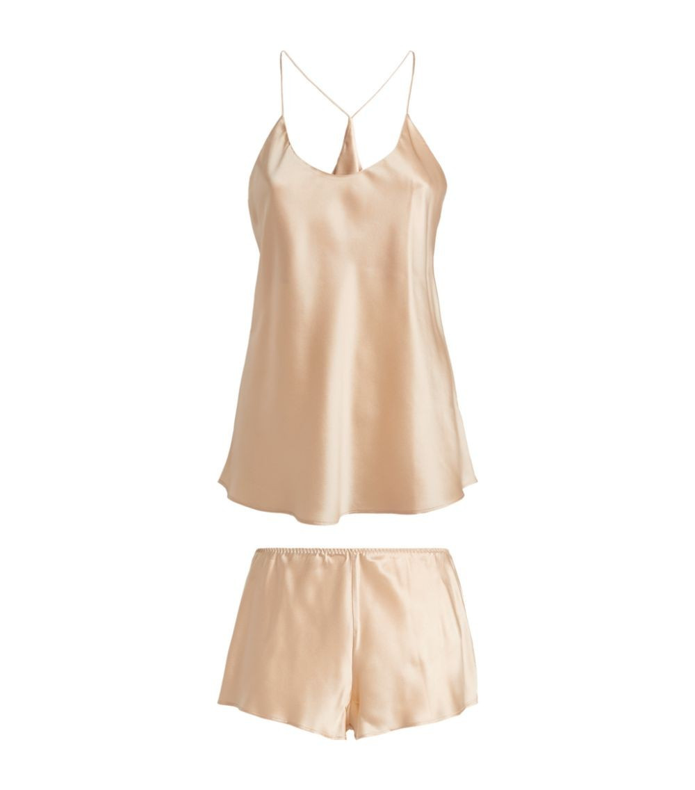 Olivia von Halle Silk Bella Camisole Pyjama Set | Harrods US | Harrods