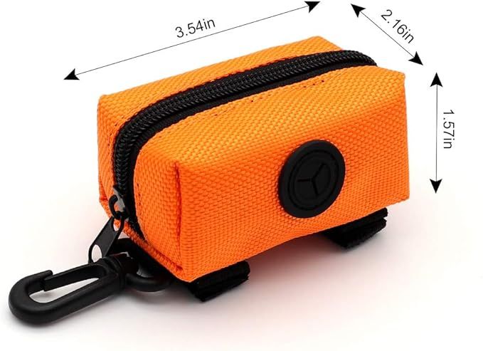 SLSON Pet Waste Bag Dispenser Zippered Pouch,Portable Dog Poop Bag Holder Leash Attachment Lightw... | Amazon (US)