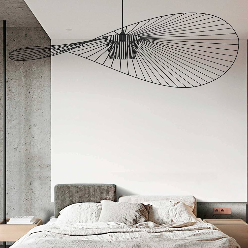 KHLRDK Creative Hat Chandelier, Glass Fiber + Fiber Cloth Hat Design Modern Living Room Kitchen B... | Amazon (US)
