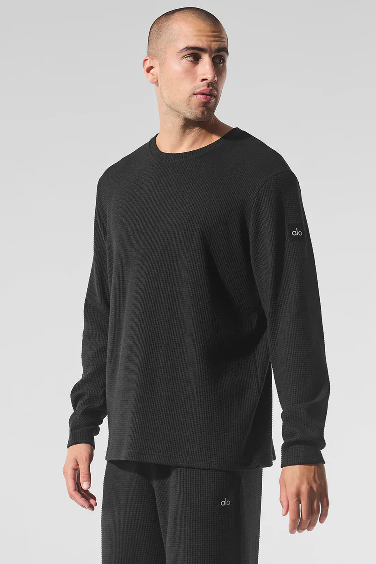 Elevate Waffle Long Sleeve Crew | Alo Yoga (US)