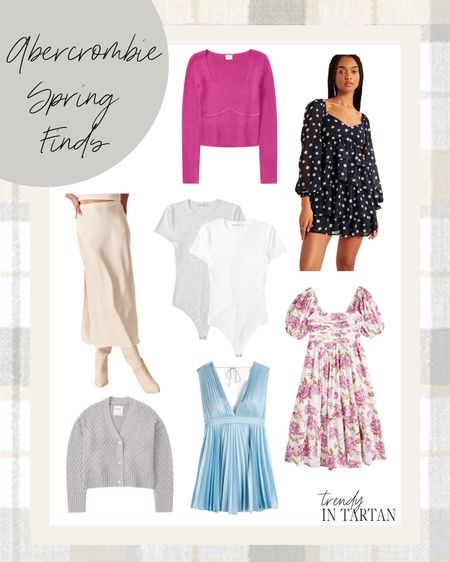 Abercrombie spring finds! 

Sweater, slip skirt, mini dress, body suit, spring dresses, midi dress, cardigan

#LTKstyletip #LTKSeasonal #LTKfit