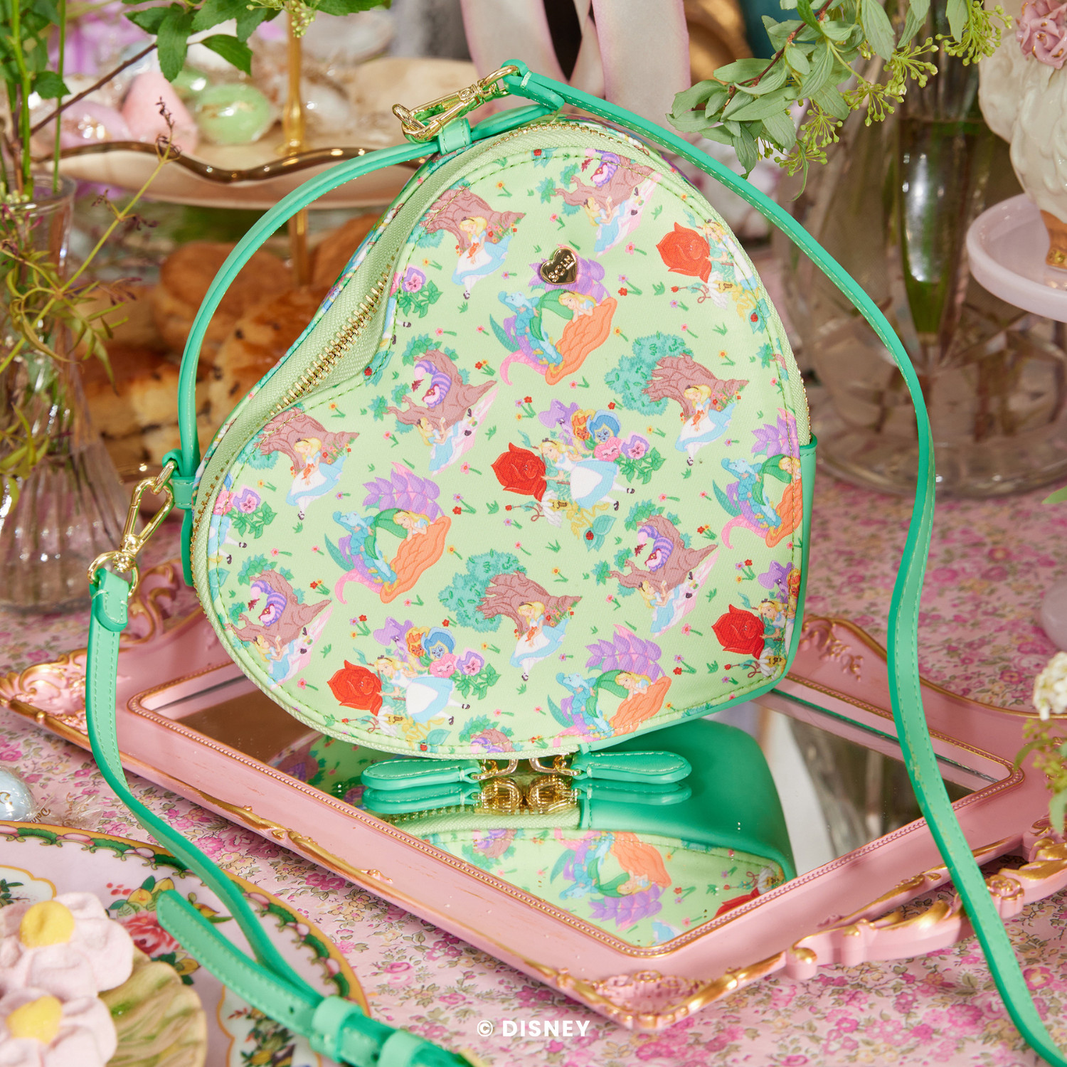 Alice in Wonderland Heart Crossbody Bag | Stoney Clover Lane | Stoney Clover Lane