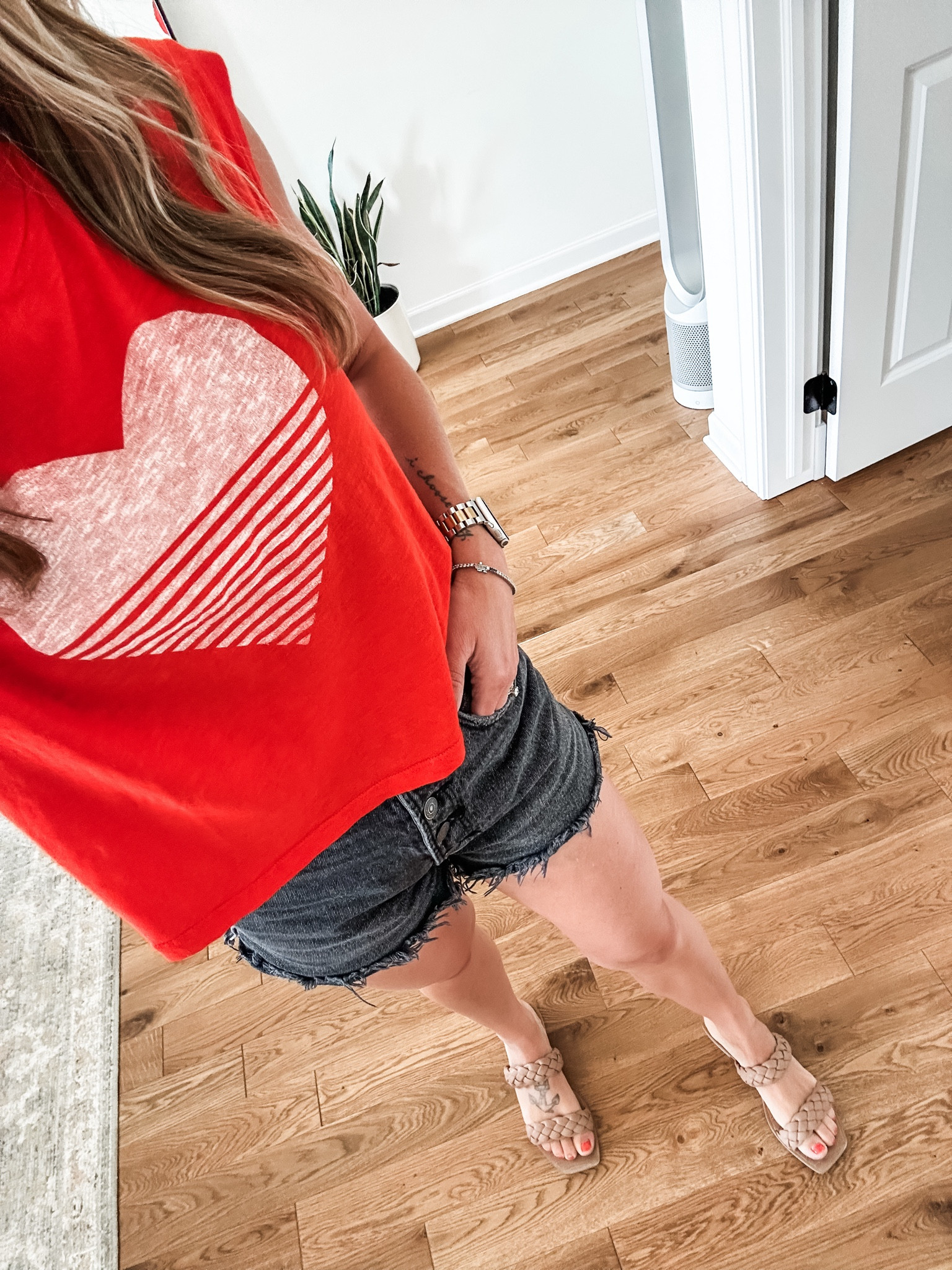 First OOTD IYKYK #momlife
Cute heart muscle tee! Linked exact shorts (limited sizes) and another similar version. Sandals are available in black in an 8 for $29! If that’s your size grab them now! Linked other vendors  

#LTKSummerSales #LTKSaleAlert #LTKSeasonal