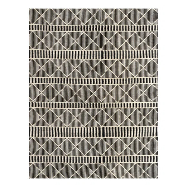 Ayma Black Indoor/Outdoor Rug | Wayfair North America